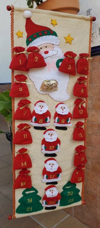 Calendario Adviento Papá Noel