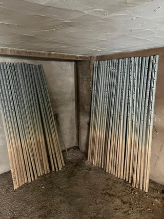 Postes metálicos para emparrado