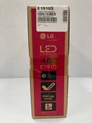 ¡NUEVO! Monitor LG Flatron E1910 19” LED Negro