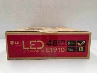 ¡NUEVO! Monitor LG Flatron E1910 19” LED Negro