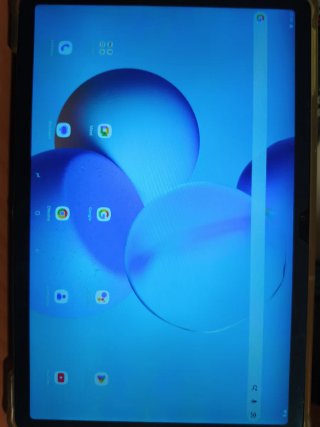 Tablet Azul y Plata