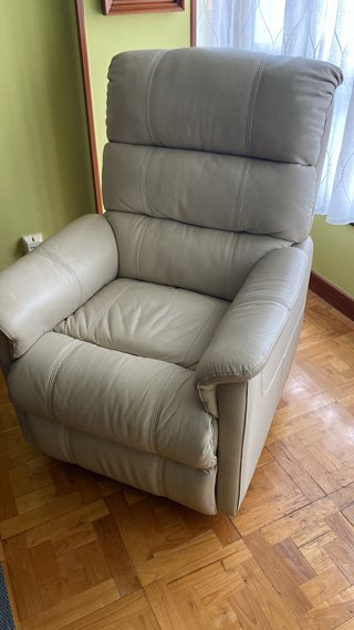 Sillón Eléctrico Beige Piel