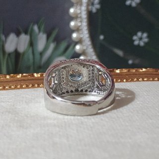 Anillo Hombre Topacio Natural Unisex