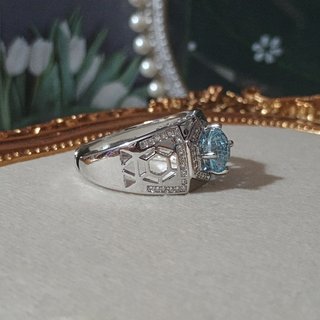 Anillo Hombre Topacio Natural Unisex