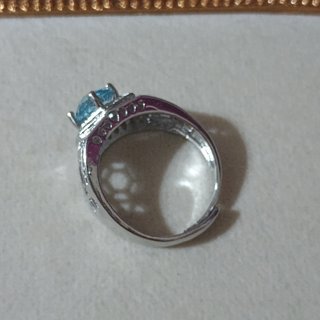 Anillo Hombre Topacio Natural Unisex