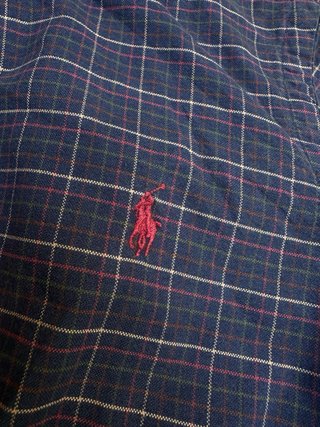 Camisa Polo Ralph Lauren cuadros azul XS