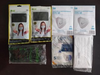 Lote Mascarillas Quirúrgicas y FFP2 NR