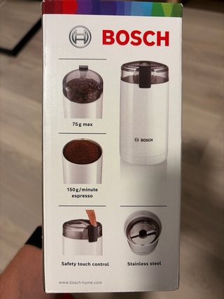 Molinillo Café Bosch Eléctrico Blanco 180W