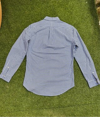 Camisa Polo Ralph Lauren cuadros azul y blanco
