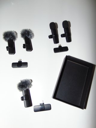 Lote 3 pares micrófonos + cable Lightning