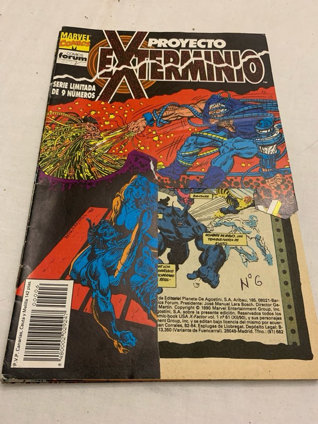 7 Comics Proyecto EXTERMINIO(7 numeros de 9).