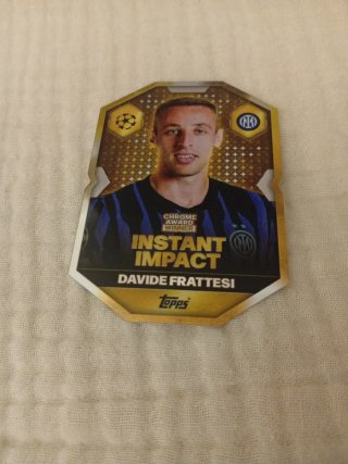 Carta Topps Davide Frattesi Chrome Award Winner