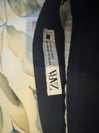 Pantalón de vestir azul Zara