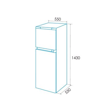 Nevera Edesa EFT-1411 WH/A Blanca