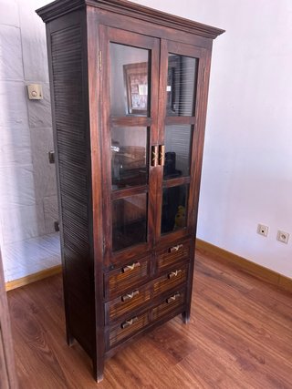 Vitrina Portobello Street Madera Maciza Mindi