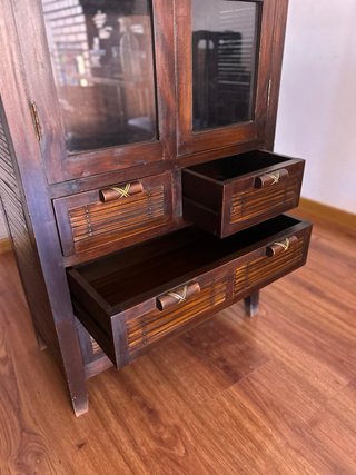 Vitrina Portobello Street Madera Maciza Mindi