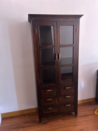 Vitrina Portobello Street Madera Maciza Mindi