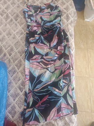 Vestido largo estampado floral