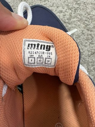 Tenis Mustang Azul y Naranja