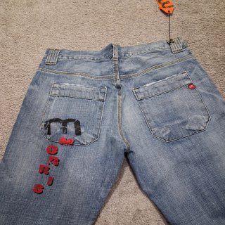 Vaqueros Uomo Baggy Deadstock y2k  con scritte