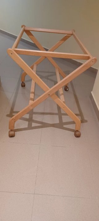 Estructura mini cuna tijera madera