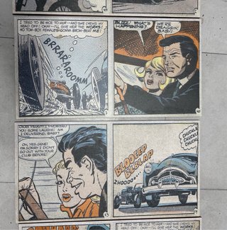 Azulejos de cómic vintage