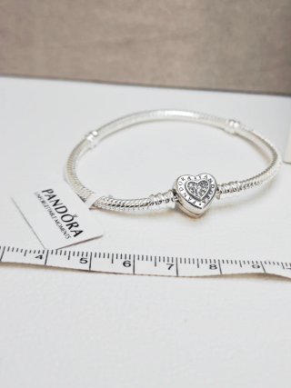 Pulsera Pandora Corazón Plata ALE S925 17cm
