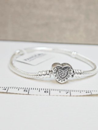 Pulsera Pandora Corazón Plata ALE S925 17cm