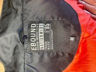 Chaqueta Bomber Negra E-Bound Talla M