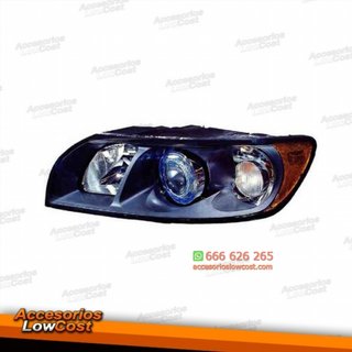 FARO IZQUIERDO VOLVO S40/V50, 04-07, FONDO NEGRO,