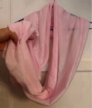Schal Bufanda tubular rosa snood scarf mujer new