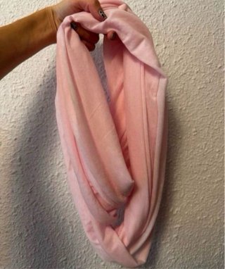 Schal Bufanda tubular rosa snood scarf mujer new