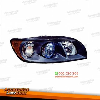FARO DERECHO VOLVO S40/V50, 04-07, FONDO NEGRO, H