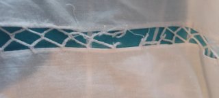 Tenda ricamo intaglio floreale