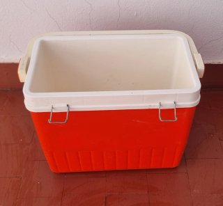 Nevera de Picnic Roja y Blanca