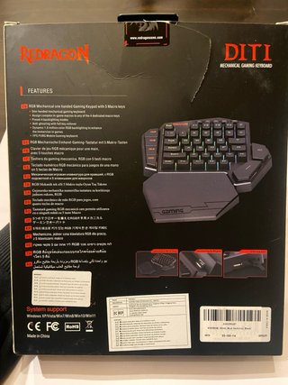 Teclado Mecánico Gaming Redragon Diti