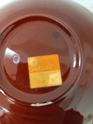 Vaso Ceramica Gabbianelli Rosso