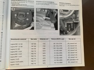 RENAULT LAGUNA MK1 ph2 MANUAL D TALLER 1.9 DTi DCi