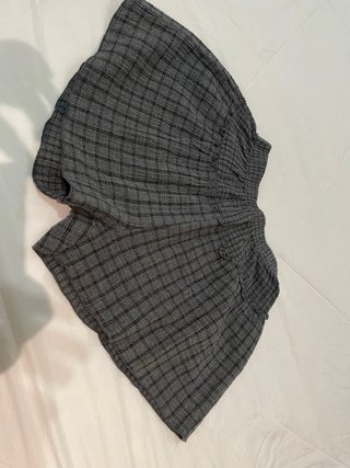 Falda pantalón Play Up cuadros gris