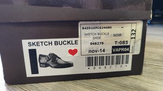 Louis Vuitton Zapatos Hombre Hebilla Cuero Negro