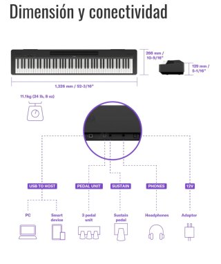 Piano Digital Yamaha P-145B