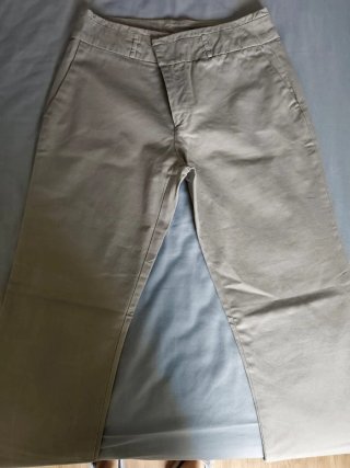 Pantalones mujer beige/marrón