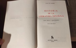Historia Literatura Española vol. 1