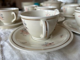 Servicio de té y postre Haviland porcelana floral