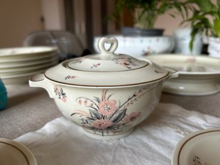 Servicio de té y postre Haviland porcelana floral