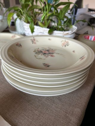 Servicio de té y postre Haviland porcelana floral