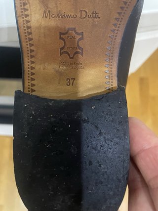 Botas altas de cuero negras mujer