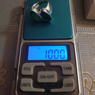 Anillo Plata Doble Piedra