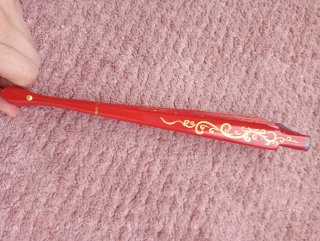 Abanico madera pintado a mano