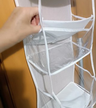 Organizador Colgante Transparente Blanco